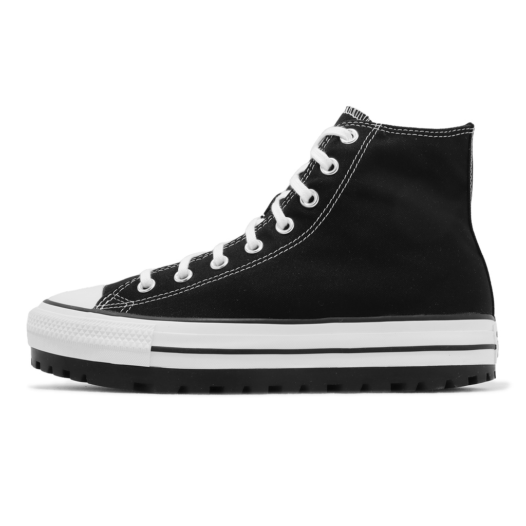 Converse Chuck Taylor All Star City Trek HI 黑白 厚底 厚爪 A06776C