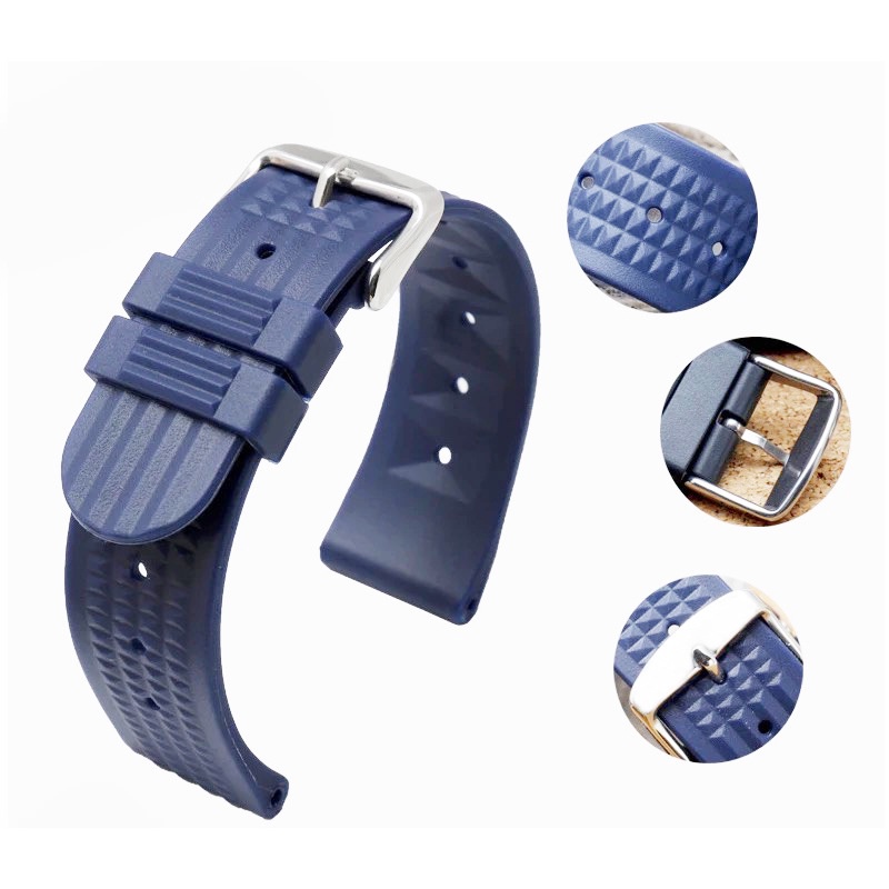 SEIKO 高品質 20 毫米 22 毫米錶帶矽膠通用錶帶軟錶帶適用於精工 SKX007 SKX009 防水橡膠運動手鍊
