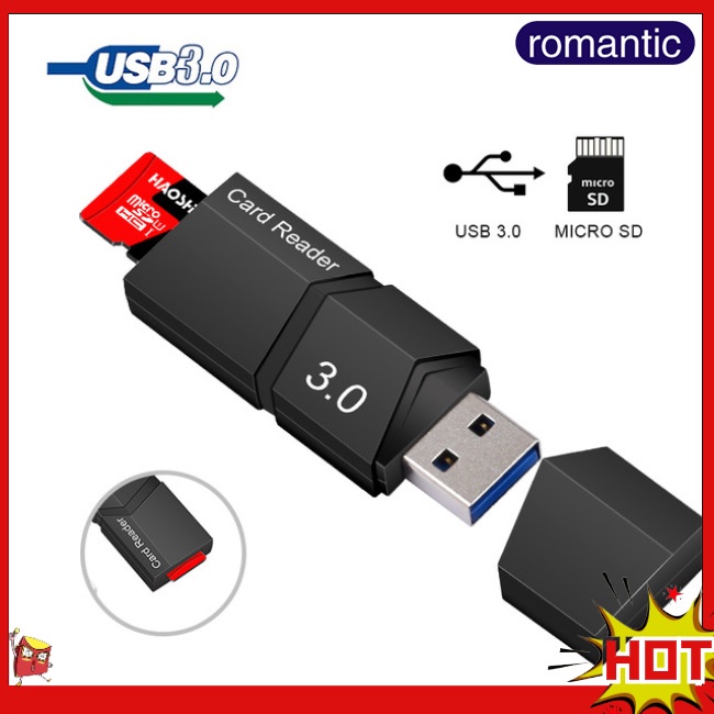 Rom USB 3.0 讀卡器高速讀寫 Micro SD 卡