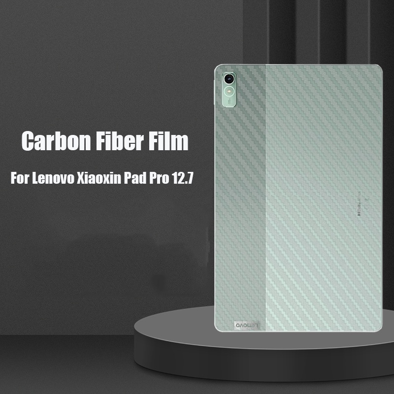 LENOVO 適用於聯想小新pad Pro 12.7 三維防指紋碳纖維背皮膜後屏幕保護膜(非鋼化玻璃) 適用於聯想P12