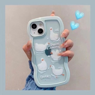 防摔可愛鴨子蘋果xr/xs手機殼波浪殼iPhone 12 13 11 promax軟殼11全包保護套防摔8/7 p