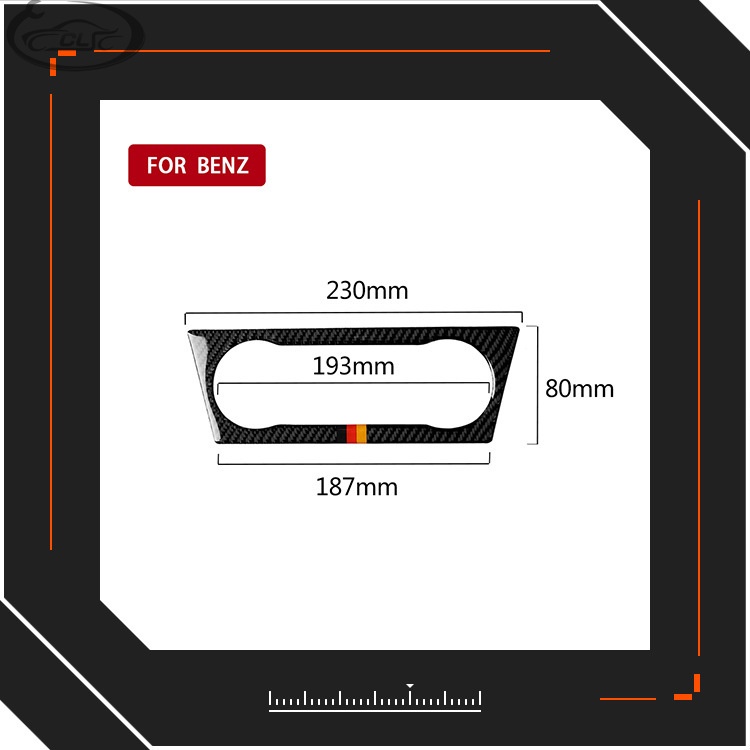 適用 Benz 賓士 A級GLA CLA碳纖維中央控制空調旋鈕面板內飾改裝貼紙汽配