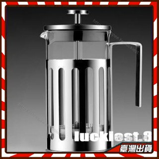 玻璃法壓壺不銹鋼濾壓式咖啡壺 法式壓濾壺耐熱沖茶器 泡茶壺 法壓壺 三種容量350ml 500ml 1000ml