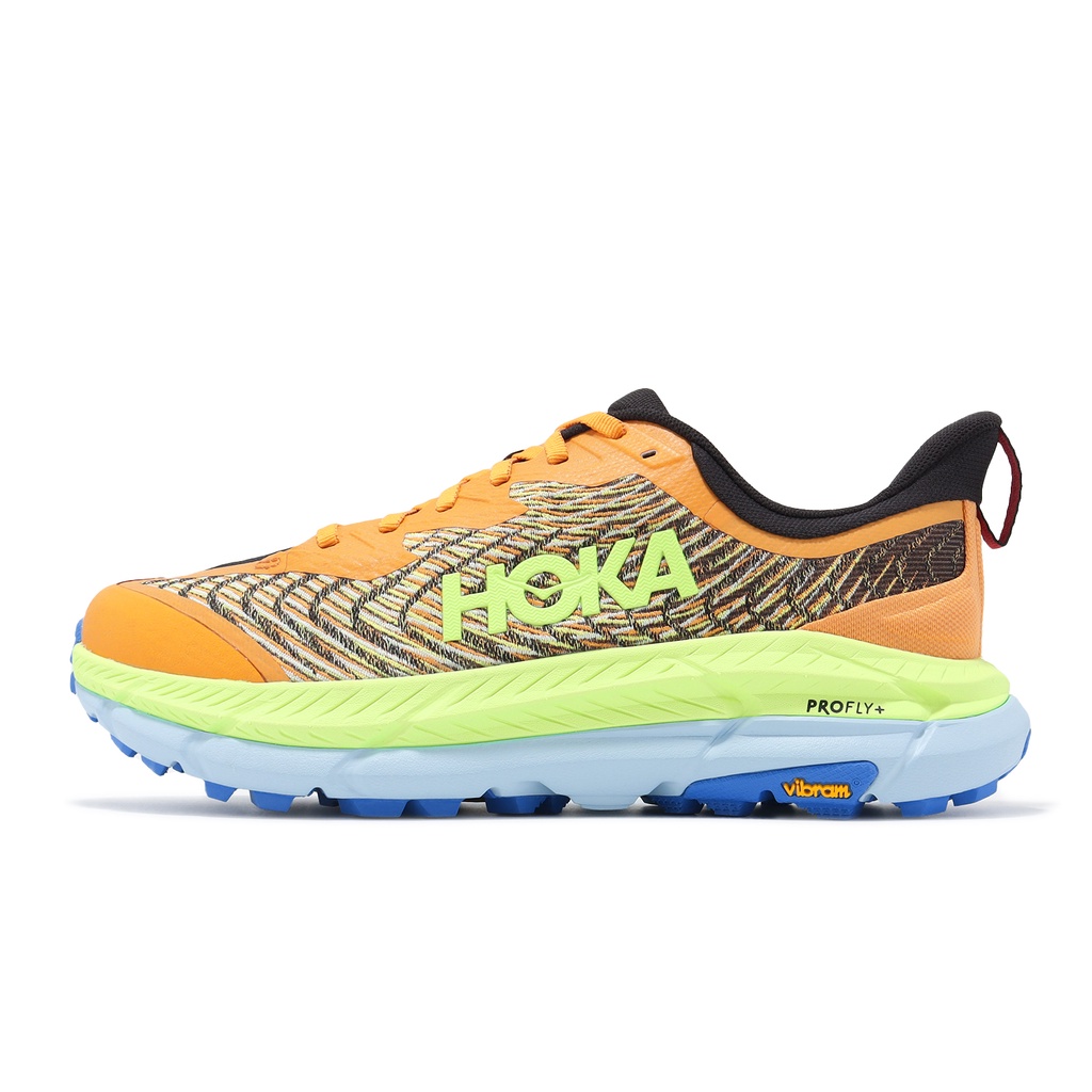 Hoka 越野跑鞋 Mafate Speed 4 戶外 曜日黃 青綠 Vibram 男鞋 ACS 1129930SLRL