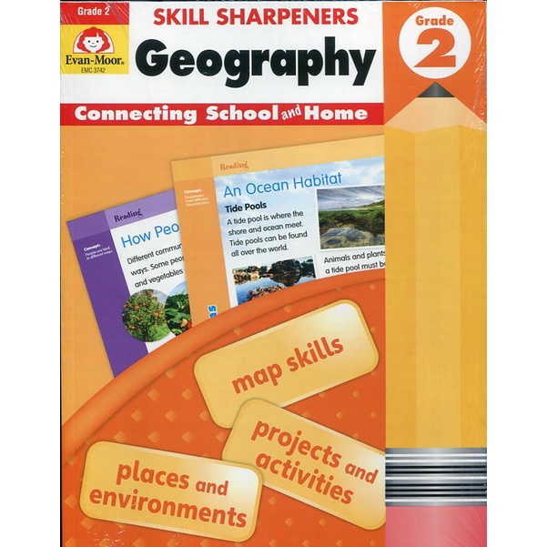 Skill Sharpeners Geography, Grade 2/Evan-Moor Educational Publishers【禮筑外文書店】