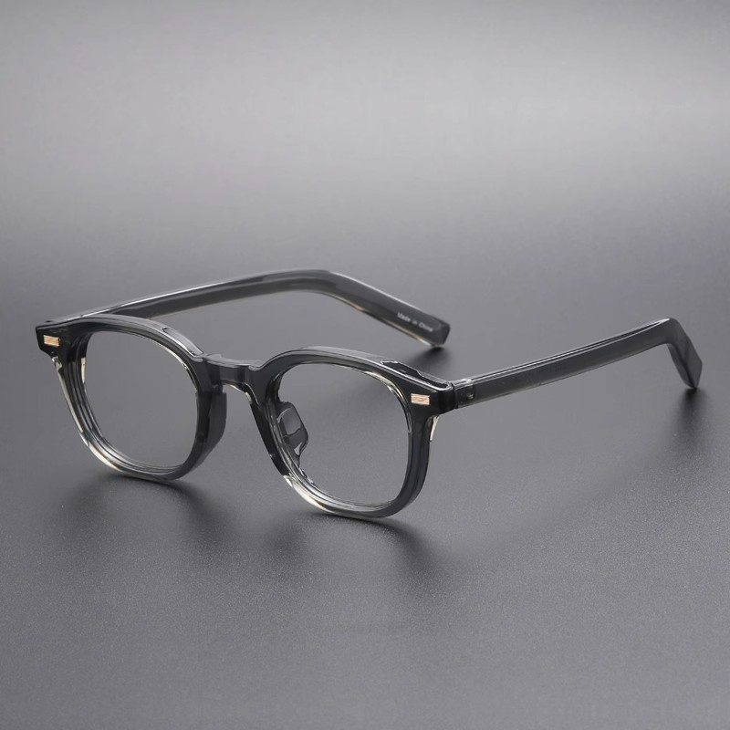 透明光學眼鏡架 男防藍光眼鏡 女橢圓粗框近視眼鏡架