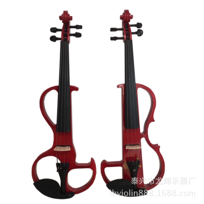 工廠直銷高檔手工閃光漆電子小提琴 演奏電聲小提琴樂器顏色可選
