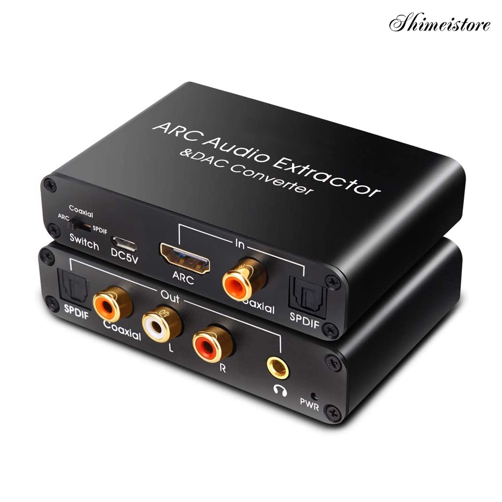 【時美3C】HDMI ARC音頻回傳器DAC音頻適配器光纖同軸3.5耳機轉換器192KHz