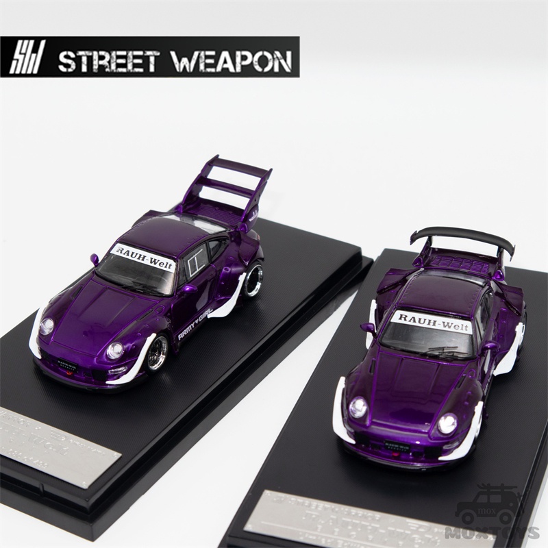 Street Weapon SW 1:64 RWB 993 Army Gril 紫色壓鑄模型車