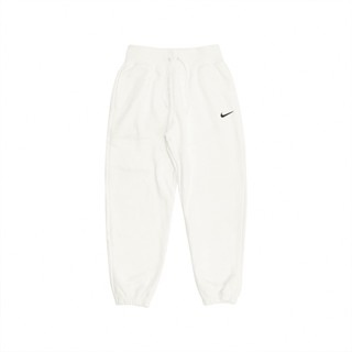 Nike 長褲 Phoenix Fleece 女款 白 棉褲 寬鬆 高腰 刷毛 直筒 百搭【ACS】DQ5888-133