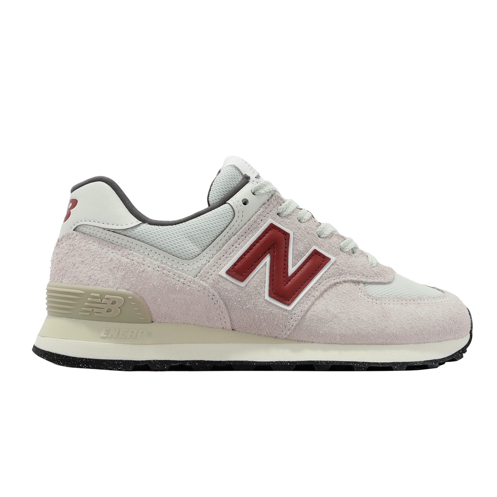 New Balance 574 灰 紅 麂皮 男鞋 女鞋 復古 休閒鞋 NB [YUBO] U574SOR D楦