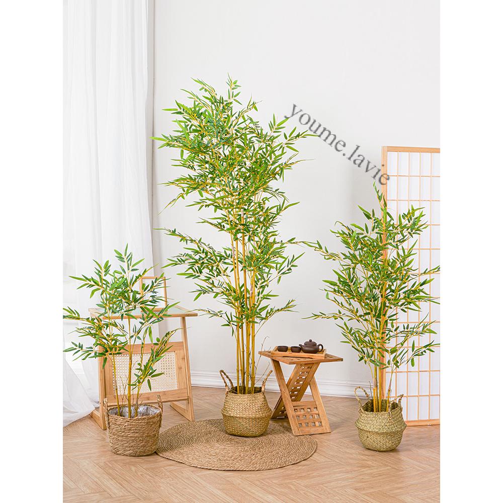 【采美生活】免運 仿生竹子裝飾客廳茶室專用新中式假竹子仿真植物盆栽仿真竹子造景