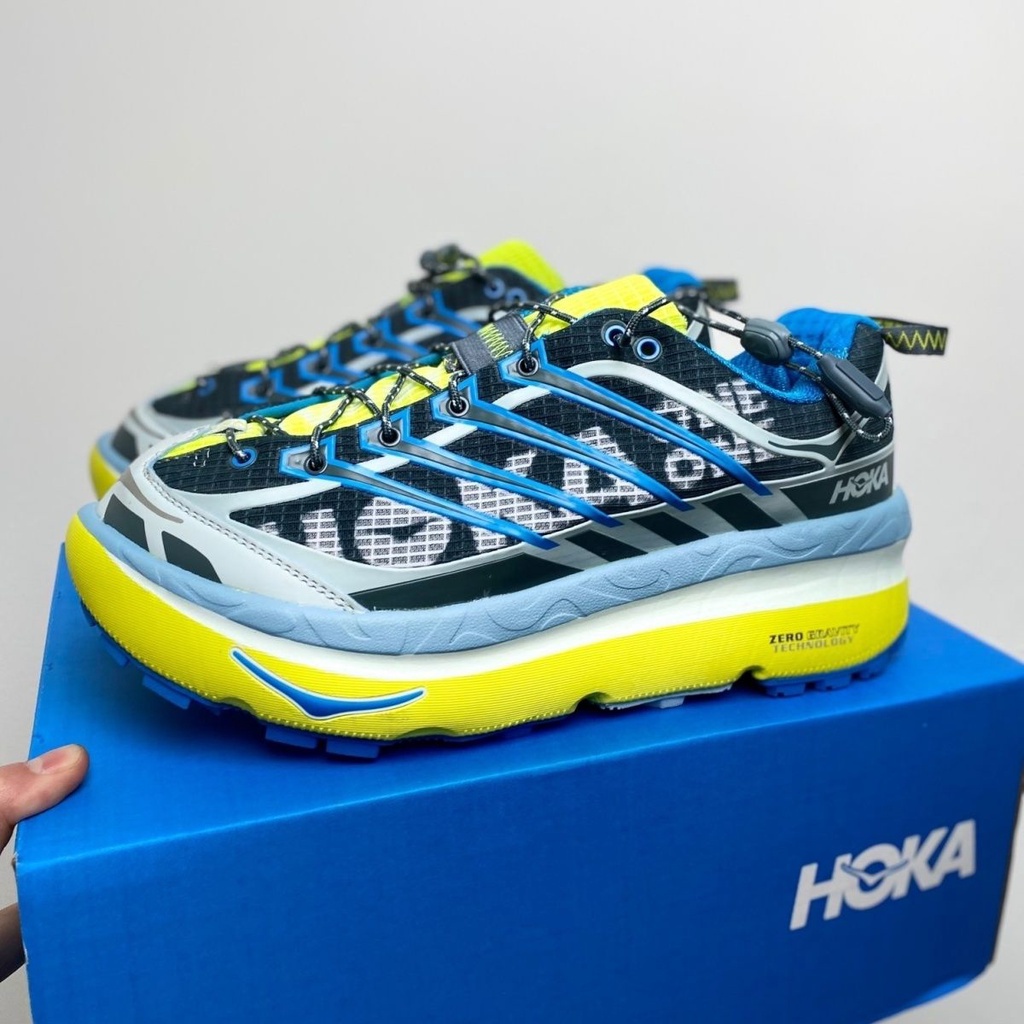 2024 *** HOKA ONE Mafate speed 2 男士女士加厚防滑跑鞋適合戶外遠足