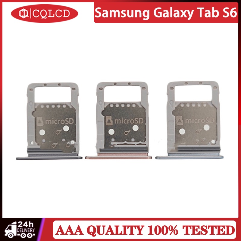 SAMSUNG Sim 卡托盤支架適用於三星 Galaxy Tab S6 T865 T860 更換部件