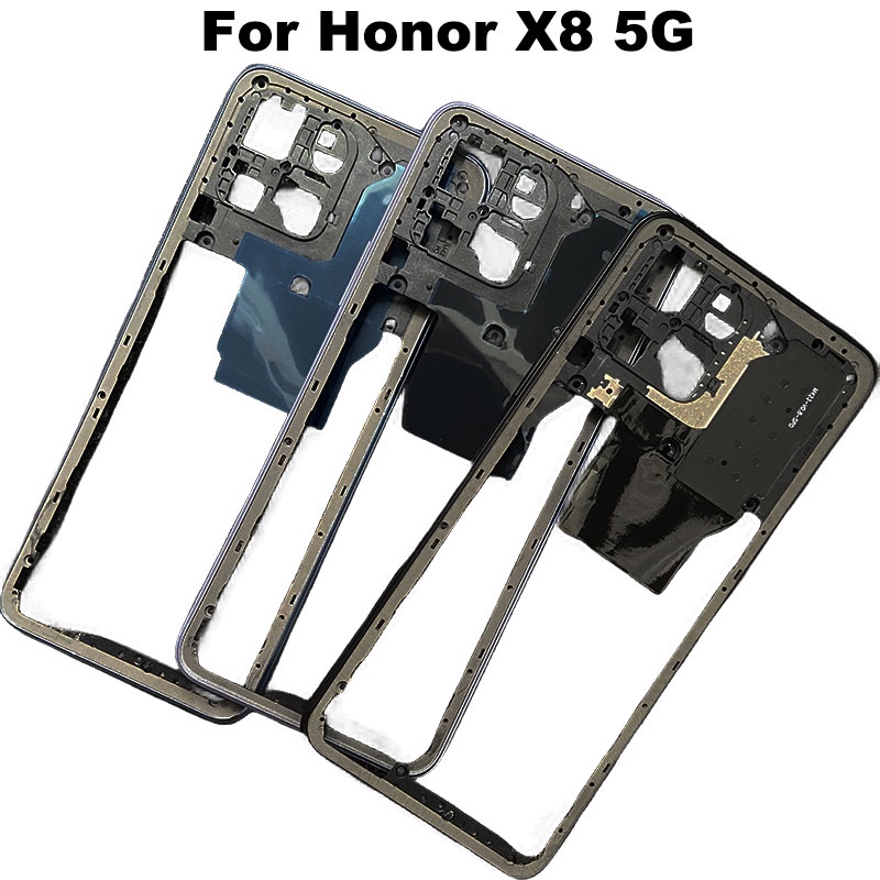 華為榮耀 X8 5G LCD 前擋板面板外殼機箱 6.5" 中框 + 音量鍵維修零件更換