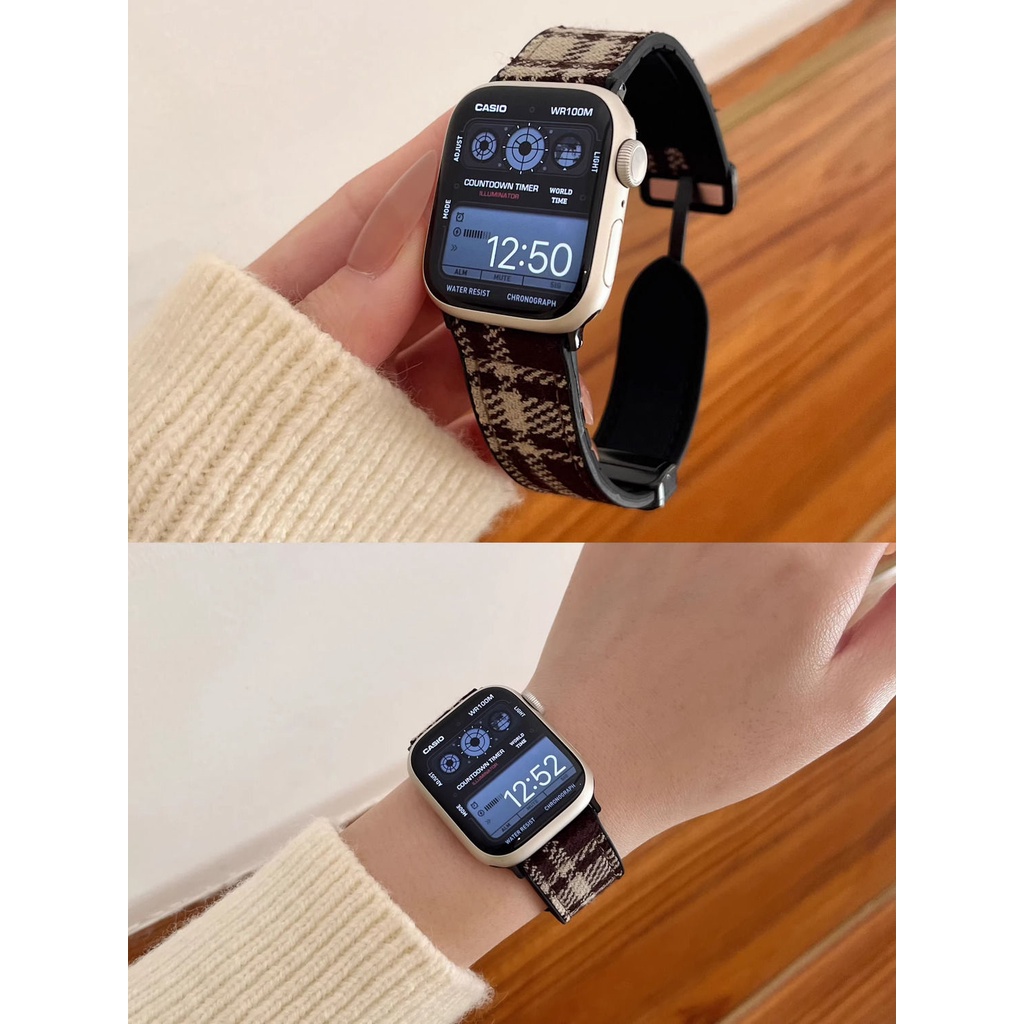 適用於 Redmi Watch 4 3 Acitve 2 Lite 新款復古毛呢皮質錶帶 +金屬框 運動智能腕帶 錶帶