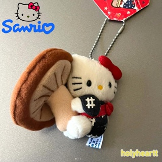 三麗鷗 Mew Sanrio Keychain Kawaii Hello Kitty 毛絨包挂件卡通創意蘑菇公仔鑰匙圈鑰