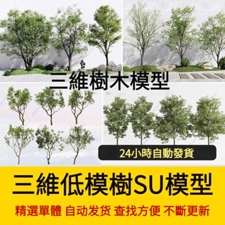 SU草圖大師模型園林建築室外景觀樹木喬木三維植物sketchup素材庫