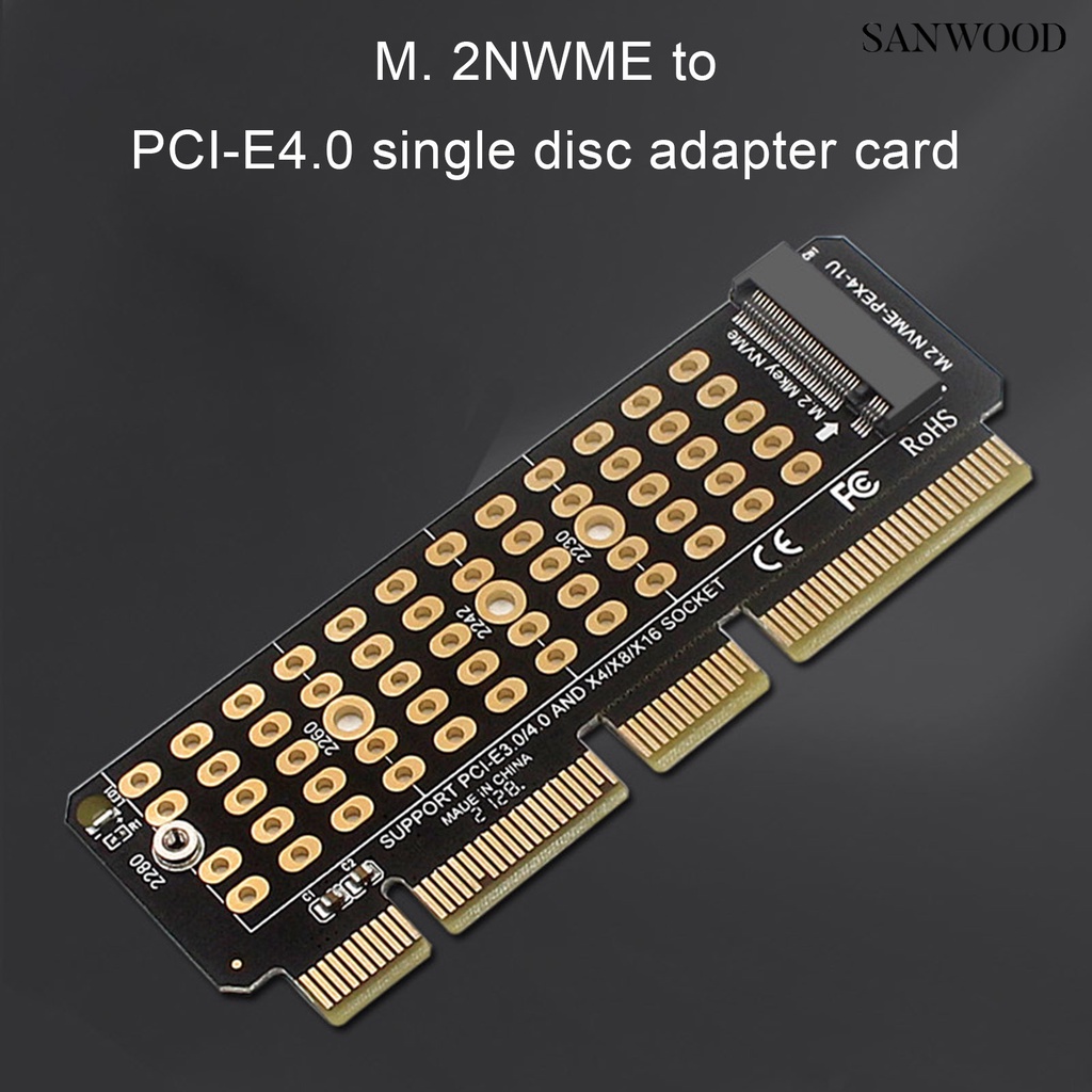 【3C配件】PH41-1U NVME轉接卡M.2轉PCIE4.0滿速X4擴展MKEY支持1U服務器