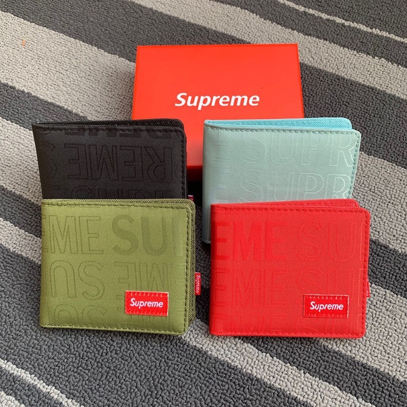 Supreme 19SS 短錢包兩折全繡卡片零錢包