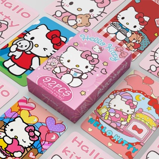三麗鷗 Hello Kitty 照片卡 Lomo 卡片明信片貼紙 92 張/盒