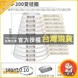 臺灣出貨 油姻機排風管變徑圈抽油煙機排煙管大小轉換接頭止逆閥煙道變徑管-品質保證.
