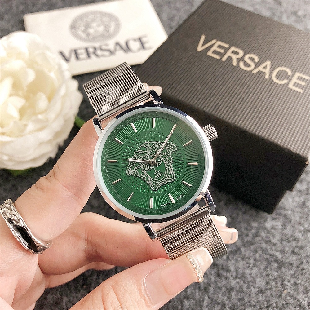 凡賽斯 女士手錶時尚鑽石網眼錶帶女士手錶禮物手錶