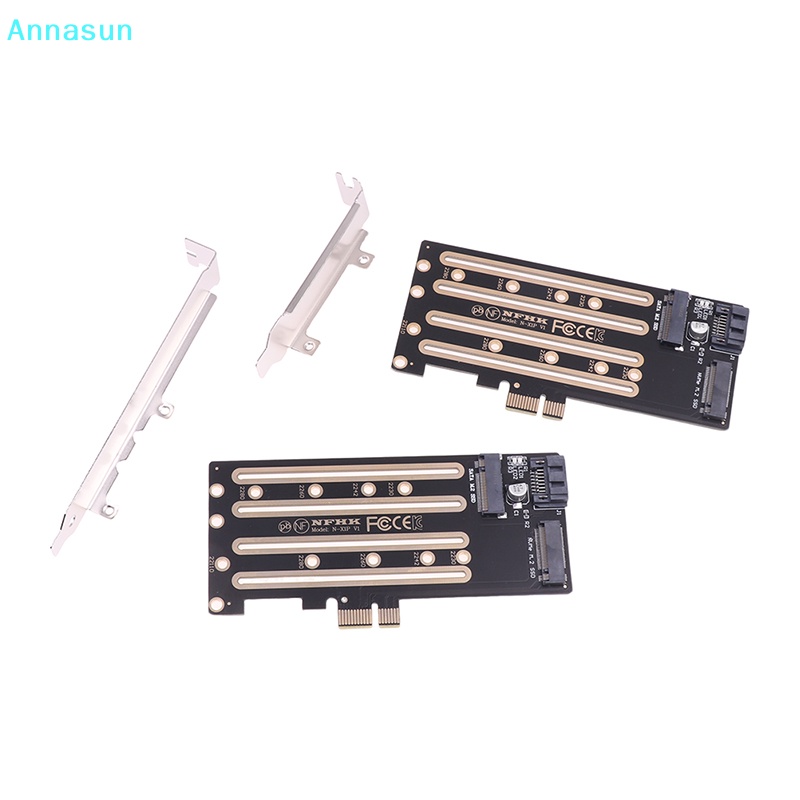 Annasun 1pc NVMe M.2 SSD 轉 PCIe 3.0 4.0 x4、SATA M.2 SSD 轉 SA