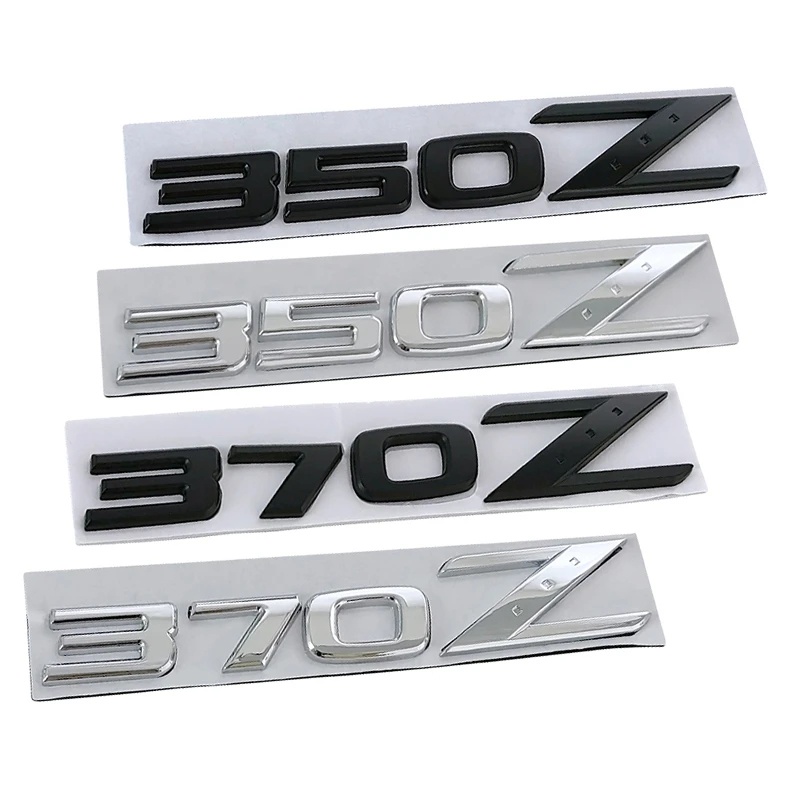 2024 全新 350Z 370Z 3d 金屬標誌字母徽章汽車後備箱門側貼紙貼花適用於 Fairlady 350Z 標誌