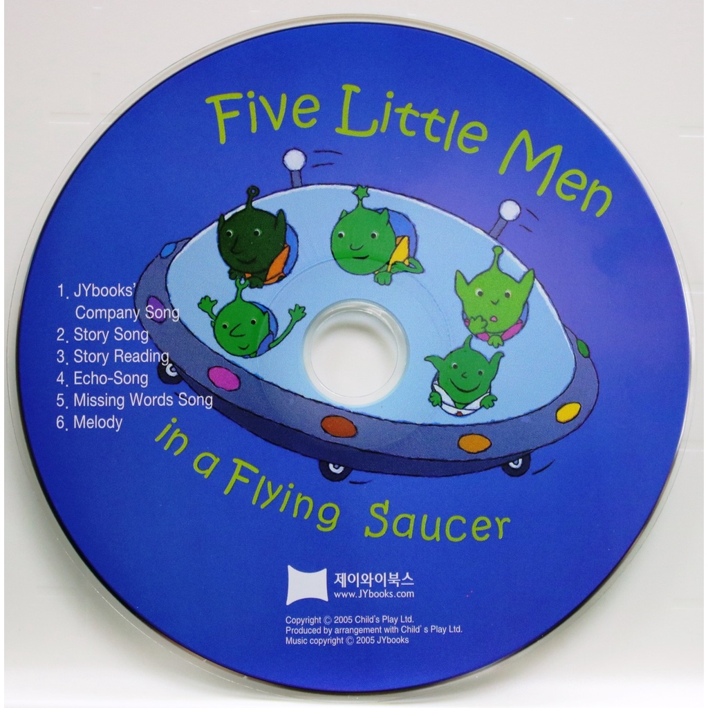 Five Little Men In A Flying Saucer (1CD only)(韓國JY Books版)廖彩杏老師推薦有聲書第4週/Dan Crisp【三民網路書店】