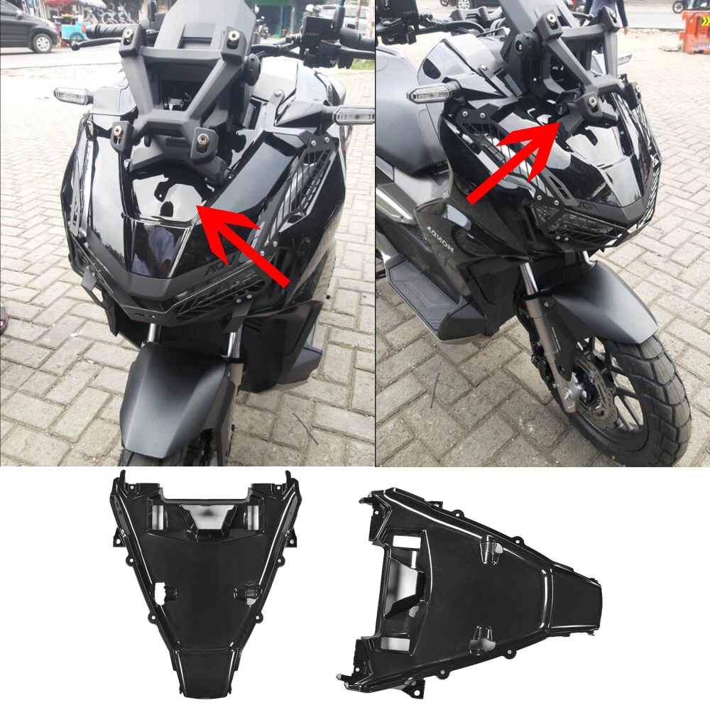 HONDA Ultrasupplier 摩托車未上漆 ABS 前大燈鼻罩保護罩適用於本田 ADV 160 ADV160