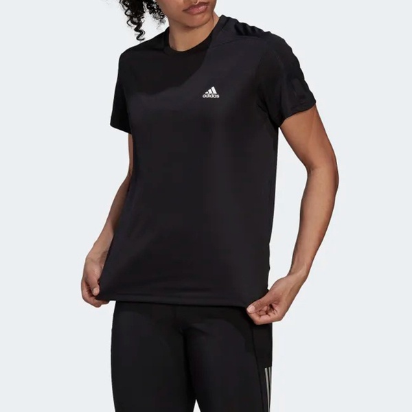 Adidas Run It Tee W HL1455 女 T恤 吸濕 排汗 反光 運動 跑步 休閒 短袖 上衣 黑