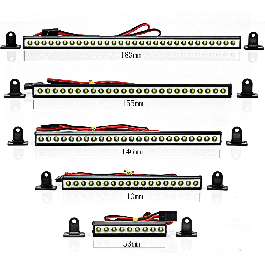 AXIAL Kkrc 52/110/146/155/183mm LED 燈條車頂燈用於軸向 SCX10 90046 Tr