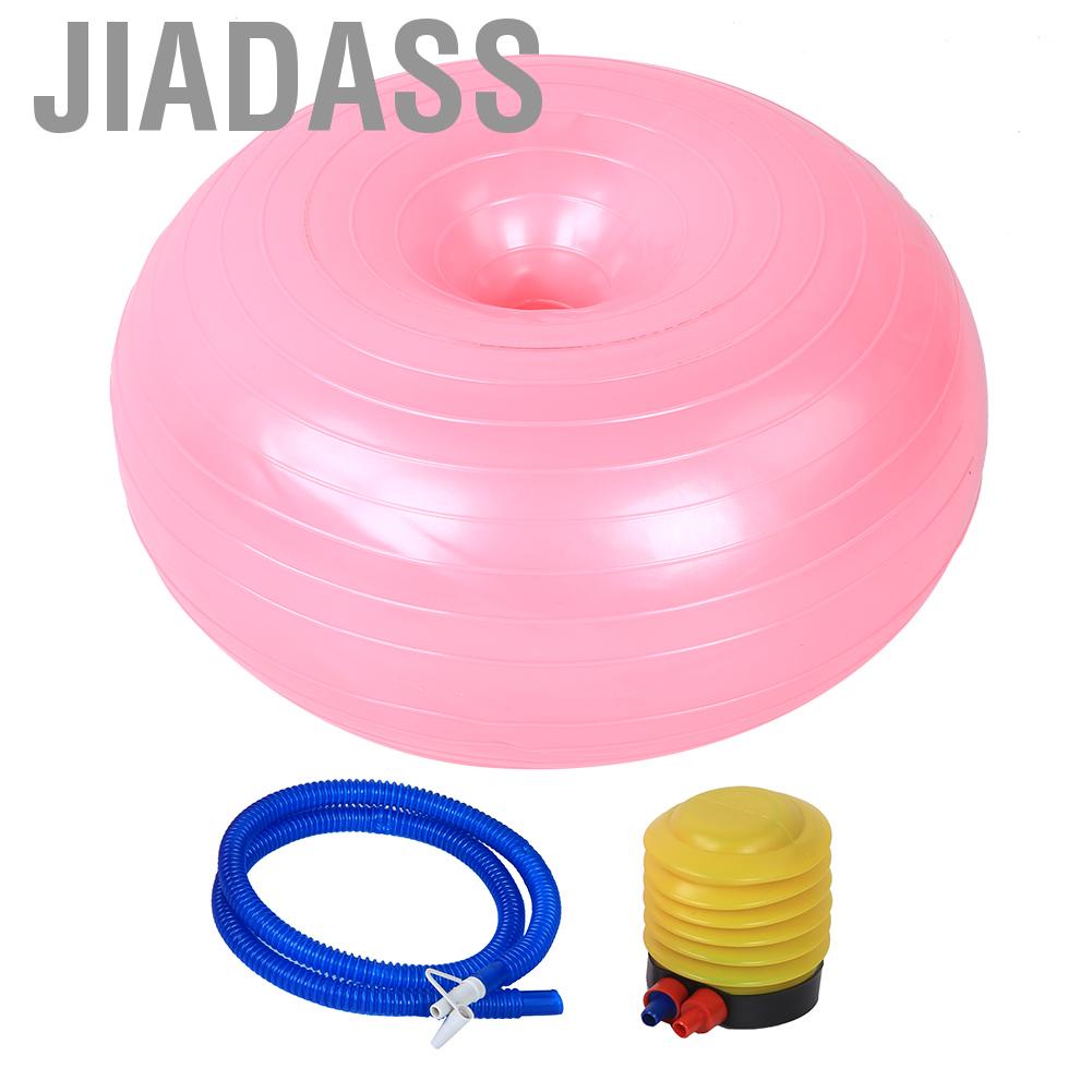 Jiadass 50 公分 PVC 甜甜圈形狀球充氣座椅運動用品全新