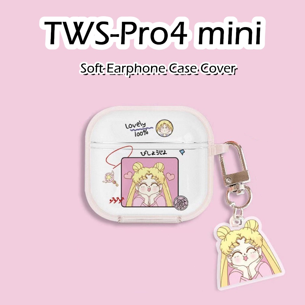 【快速發貨】適用於 Tws-pro4 mini Case 透明卡通軟矽膠耳機套外殼保護套