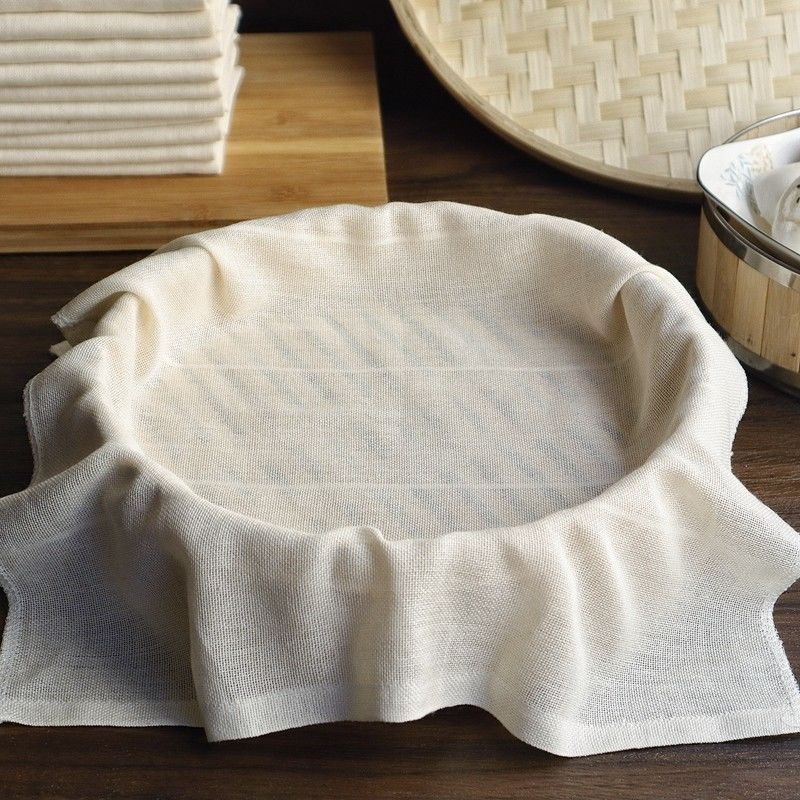 【過濾布】方形豆腐布過濾布棉紗墊純棉布料豆漿豆包布香乾布食物蓋布蒸籠布