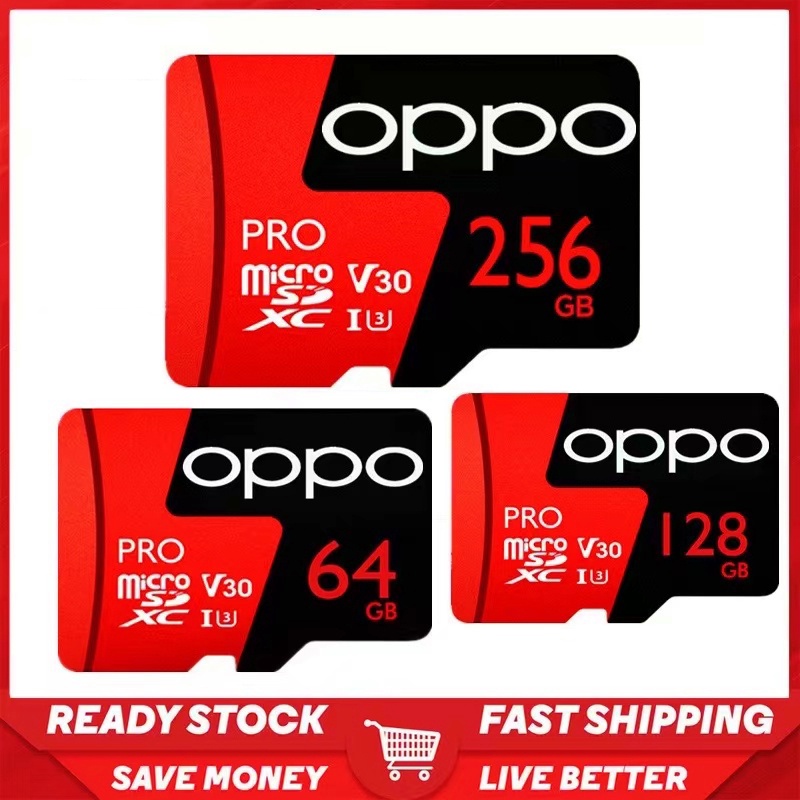 Oppo Pro Micro SD 卡 U3 V30 SDHC / SDXC TF 卡存儲卡 32GB 64GB 256