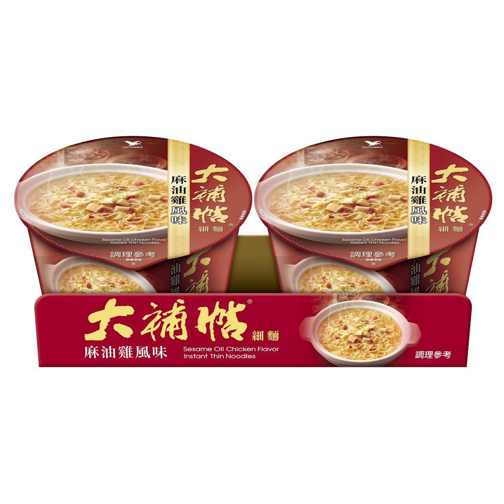 大補帖麻油雞風味細麵（二合一）碗x6入