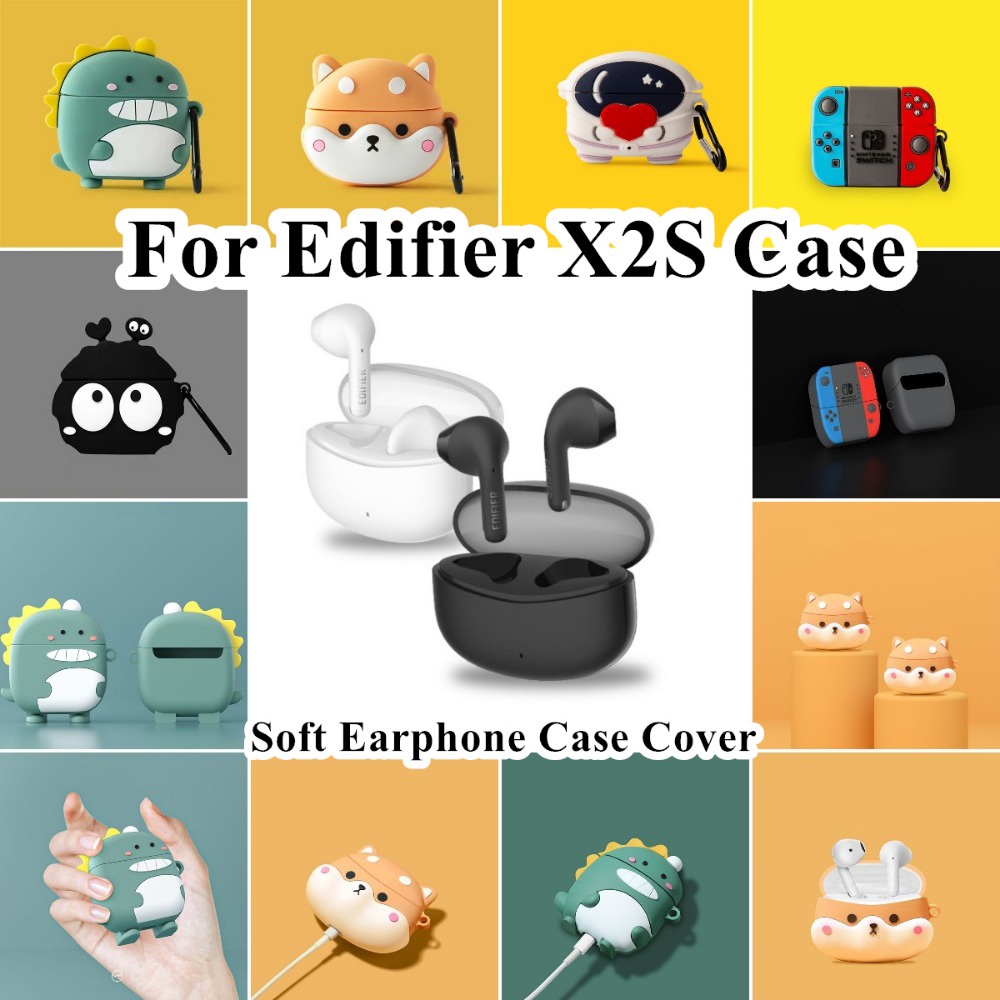 EDIFIER 現貨! 適用於漫步者 X2S Case 防摔卡通系列適用於漫步者 X2S 外殼軟耳機保護套