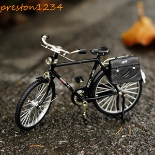 Preston復古自行車模型玩具兒童禮物家居裝飾自行車擺件迷你自行車山地車玩具壓鑄合金仿真自行車