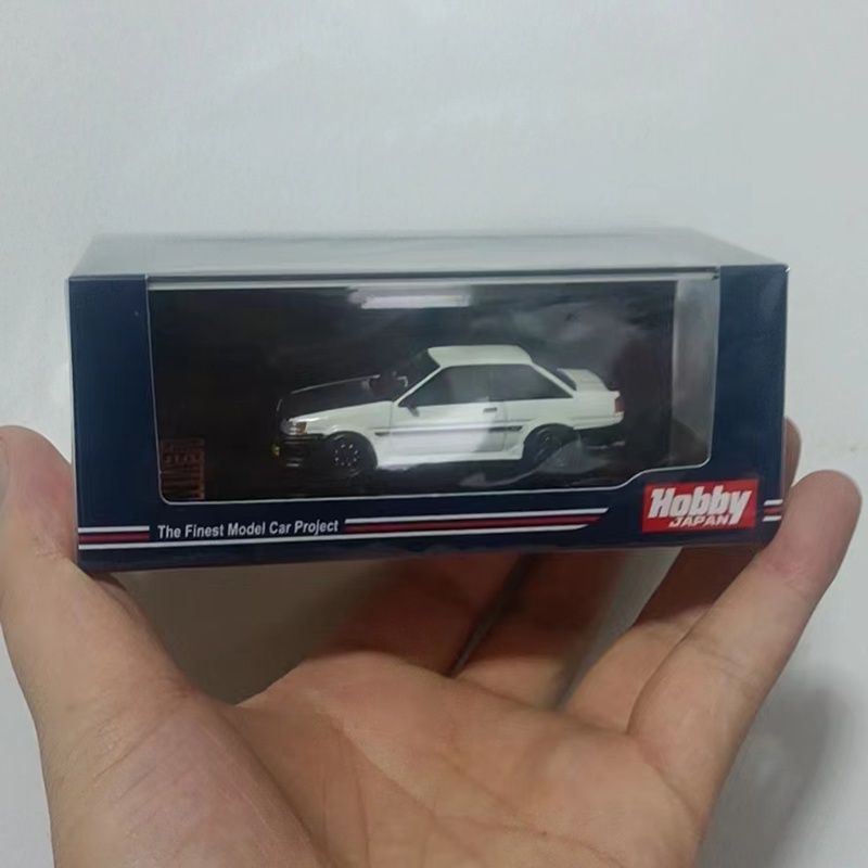 壓鑄合金模型車 1/64 適用於 COROLLA LEVIN (AE86) 經典汽車模型玩具收藏展示-非兒童