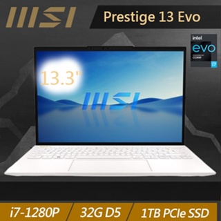 MSI微星 Prestige 13Evo A12M-228TW 13.3吋商務筆電(i7) 純淨白原價36900(再送筆