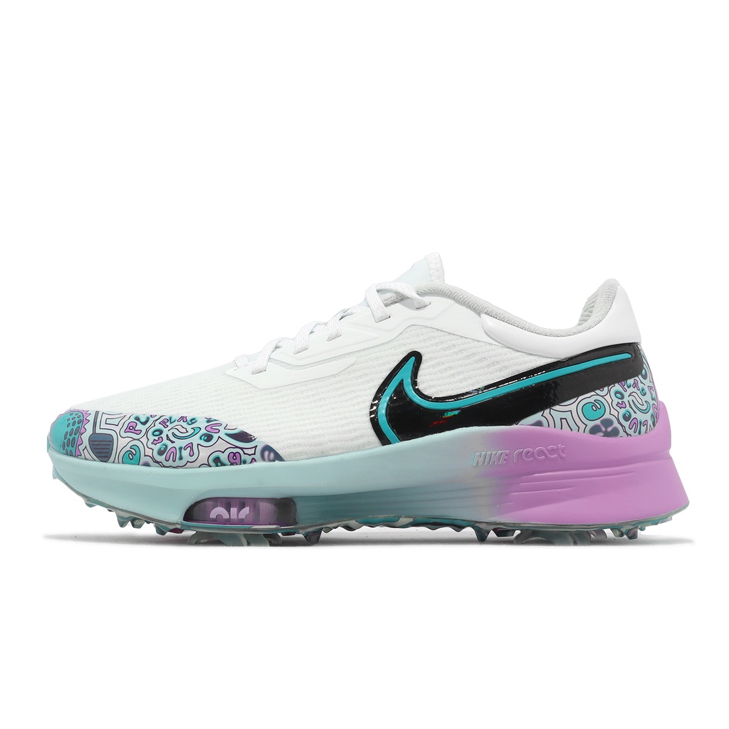 Nike Air ZM Infinity TR NXT% NRG 寬楦 白紫藍 高爾夫球鞋 ACS FD5424-100