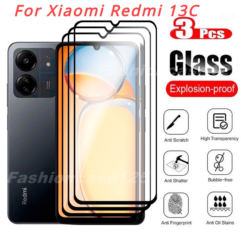 XIAOMI Redmi 13C 屏幕保護膜適用於小米 Redmi 13C Redmi13C 4G 2023 小米全覆蓋