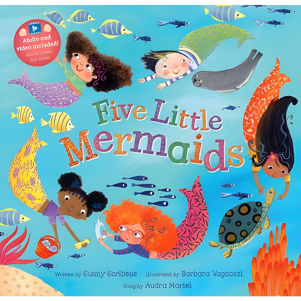 Five Little Mermaids - audio and video included - online access link inside/Sunny Scribens Barefoot Singalongs 【三民網路書店】