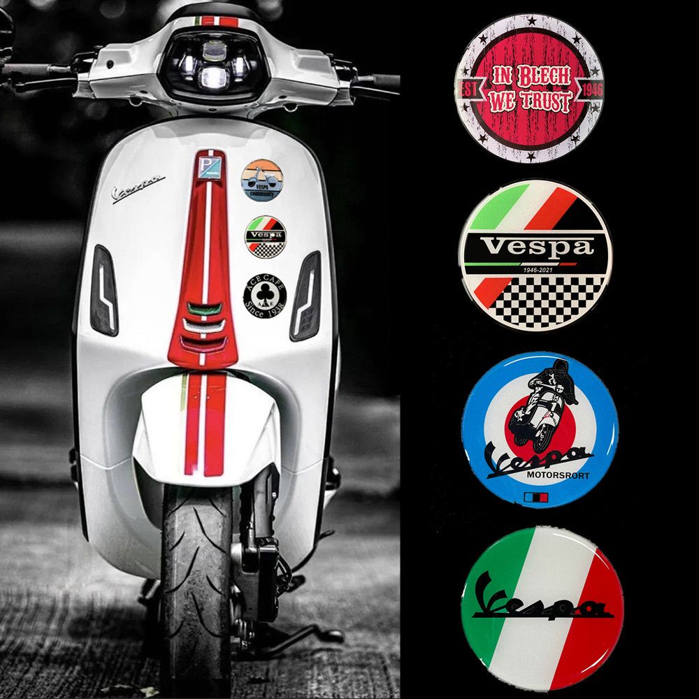 適用Vespa150 Sprint Primavera  GTS300 GTV 貼花裝飾 反光車貼 防水立體軟磁貼 RE