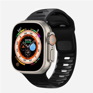 運動錶帶矽膠手鍊腕帶相容 Apple Watch Ultra 2 49mm 46mm 45mm 41mm 44mm 40