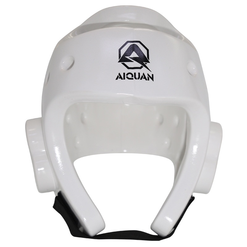 跆拳道頭盔白色護頭兒童全套帶帽子空手道護具訓練運動護具
