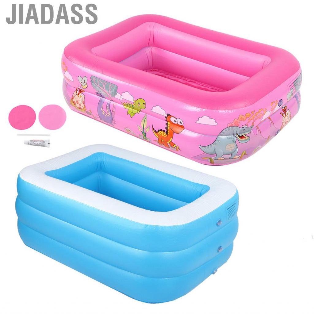 Jiadass 130 公分兒童沐浴浴缸嬰兒家用戲水池充氣方形游泳兒童包郵