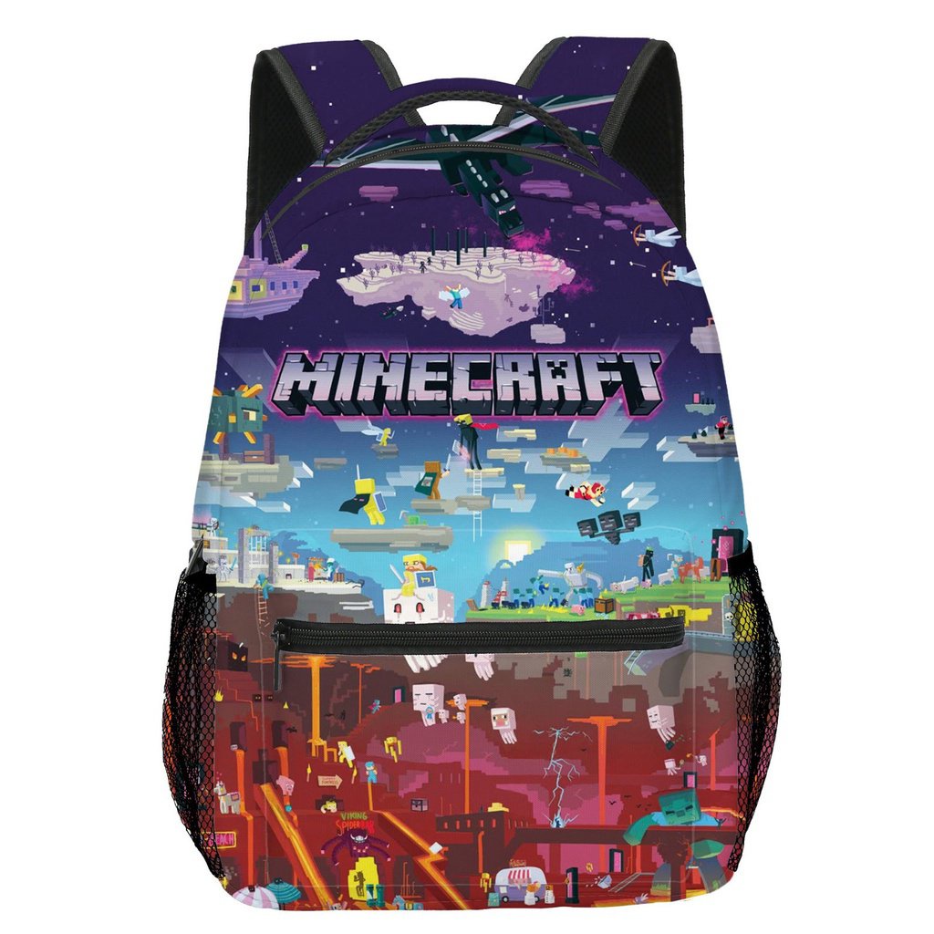 背包書包兒童中小學生新款後背包我的世界Minecraft QEFY